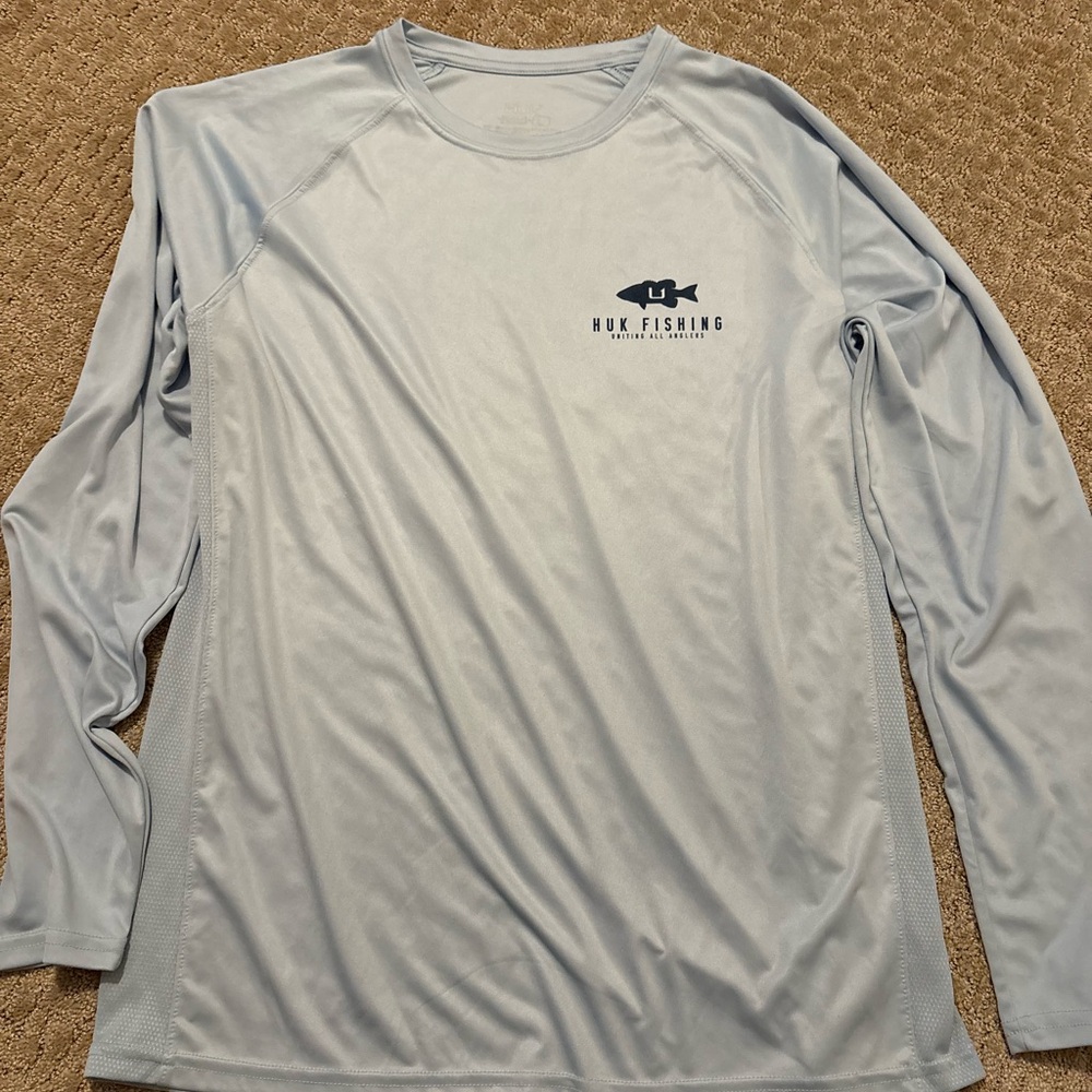 Huk Light Blue Long Sleeve Shirt